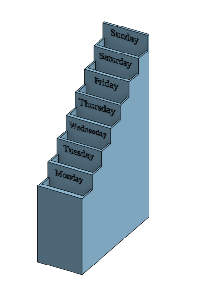 office sorter w/ days