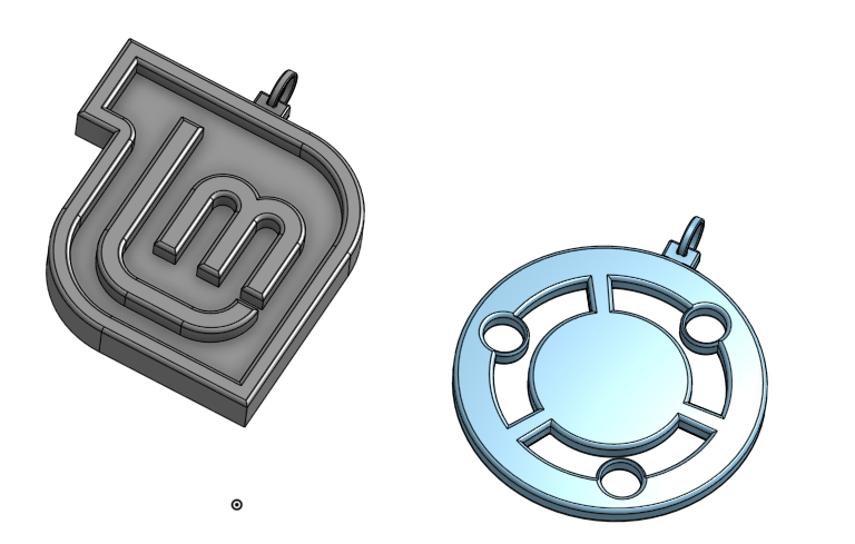 Miniatura 2 do modelo 3D Linux Logo Ornaments