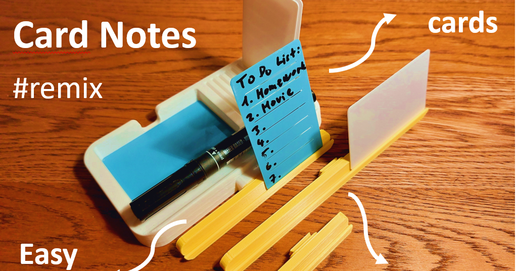 Modular Card Notes System by Repoholy Download free STL model