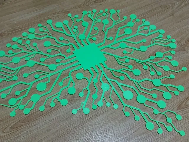 Brain electronic circuit - Wall art (huge 70cm x 60cm)