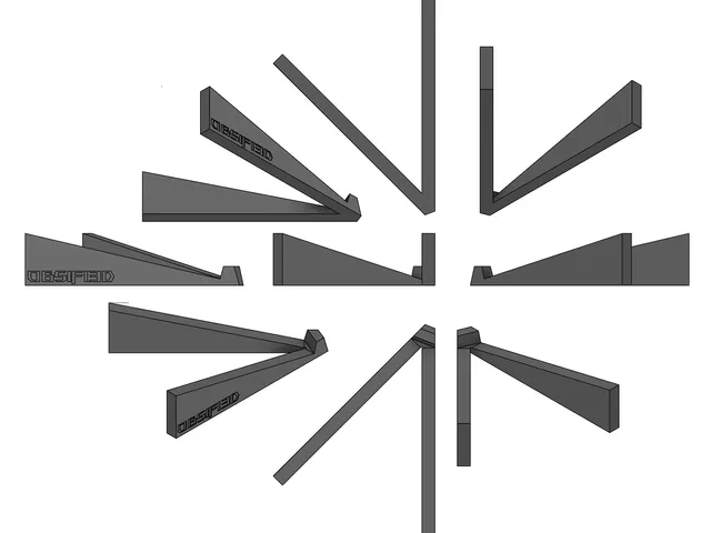 Simple angled speaker stand
