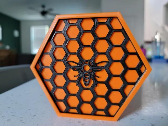 Bee Honeycomb Coaster