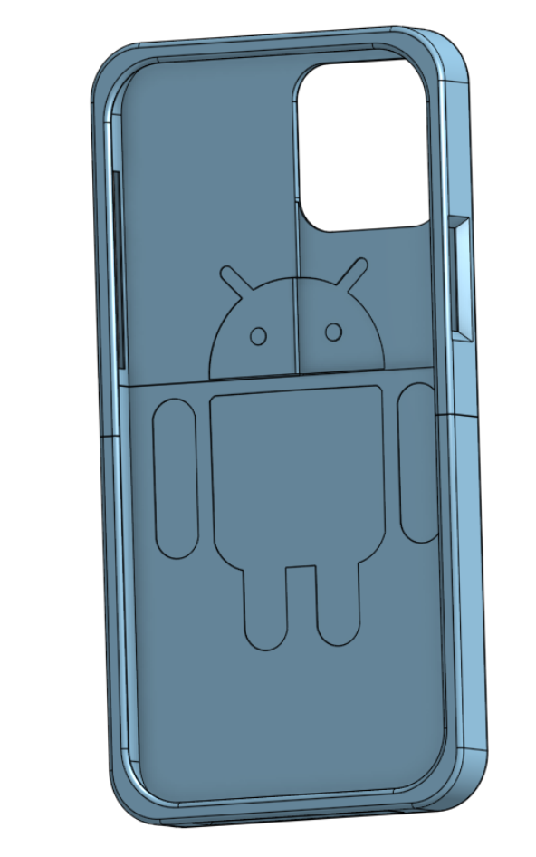 iPhone 12 case with Android inside!