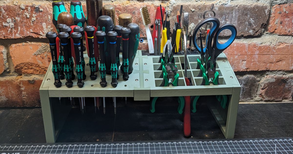 Modular Tool Holder by Flash72 | Download free STL model | Printables.com