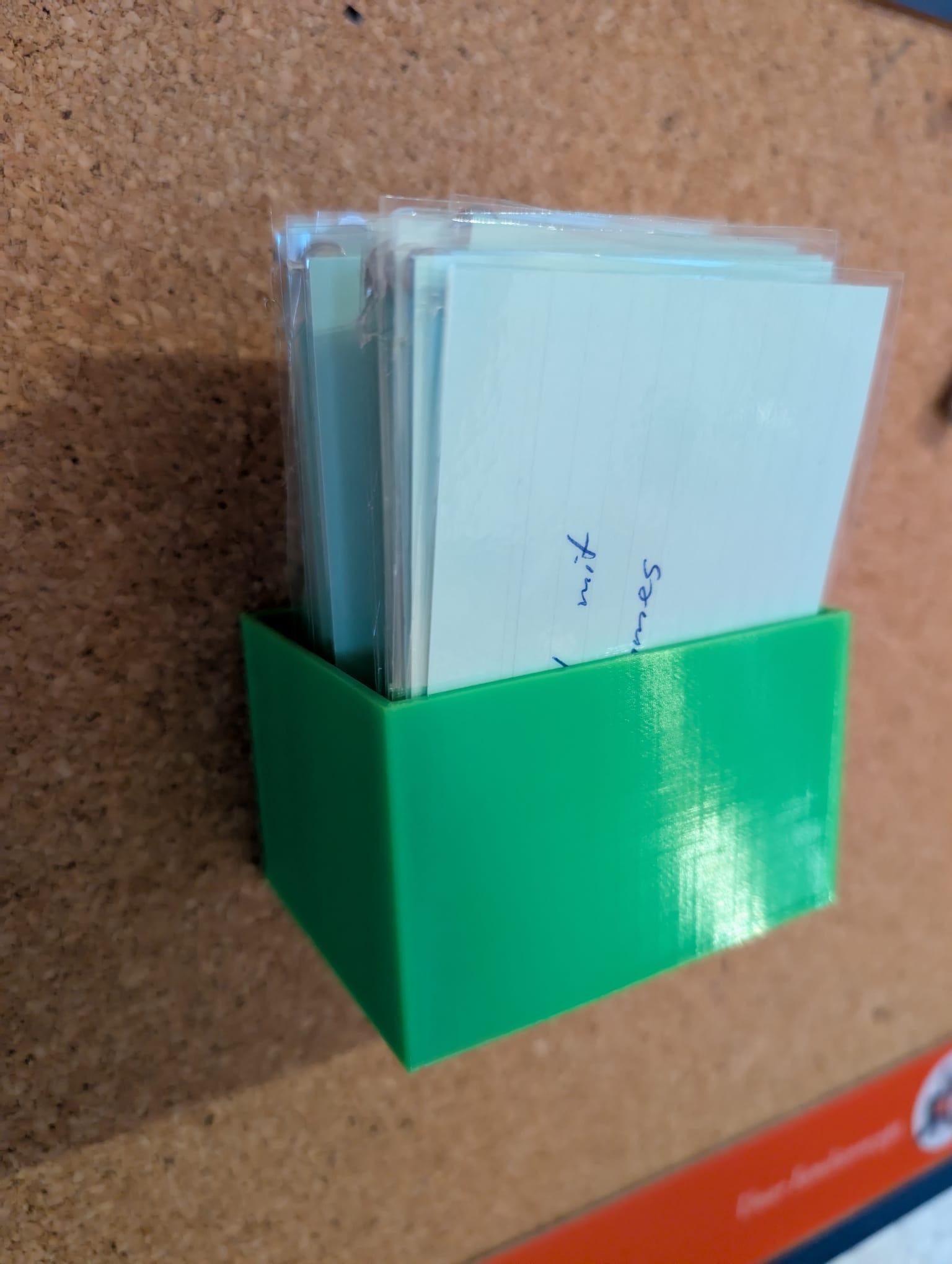 Pinboard Index Card Holder (Push-Pin Mounted) - Pinnwand Karteikartenhalter