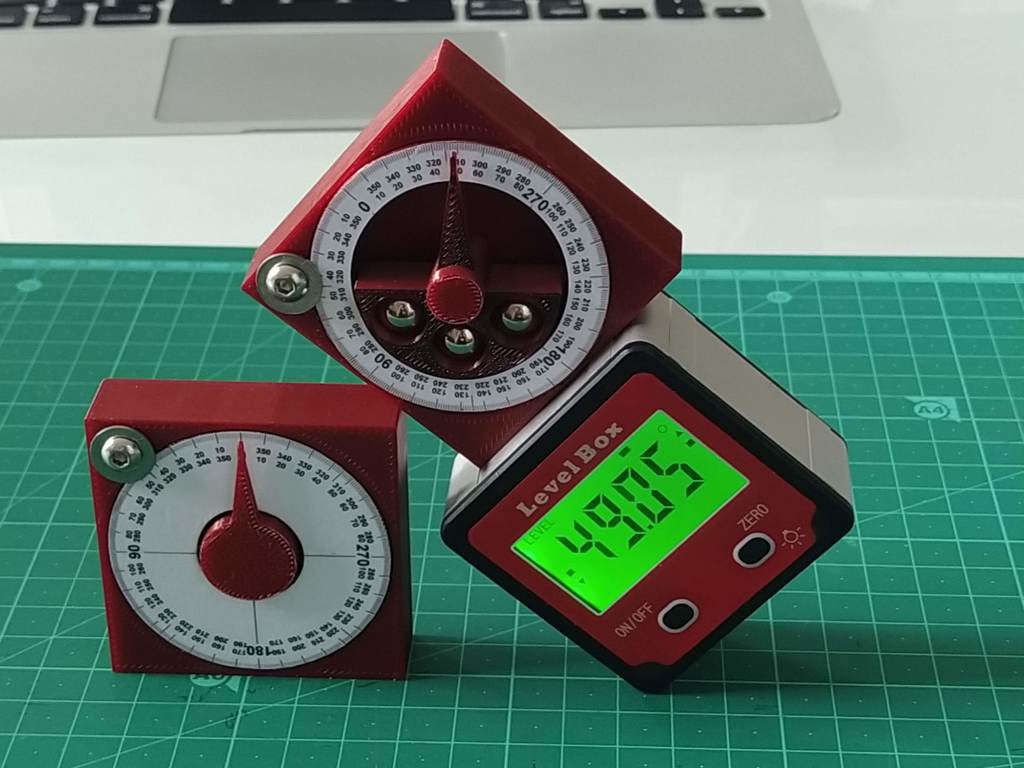 Miniatura 9 do modelo 3D Angle gauge cube / inclinometer