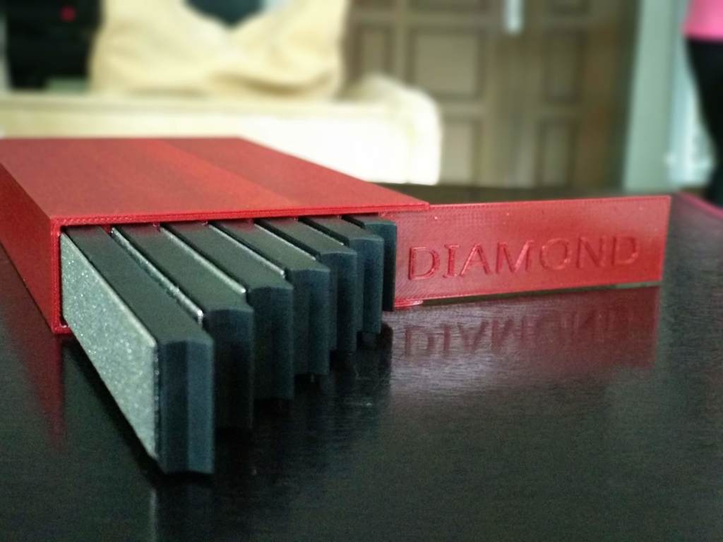 Box for Diamond plated hones (For Ruixin type sharpener / Edge Pro Format)
