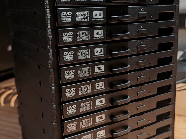 Slim CD Drive Stacker