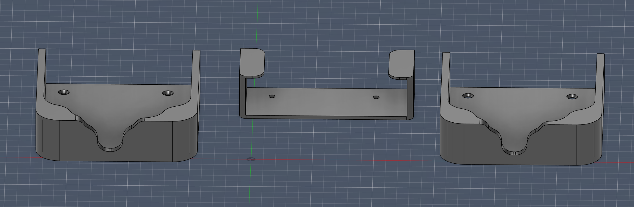 120mmx120mm square wall mount bracket 3D model