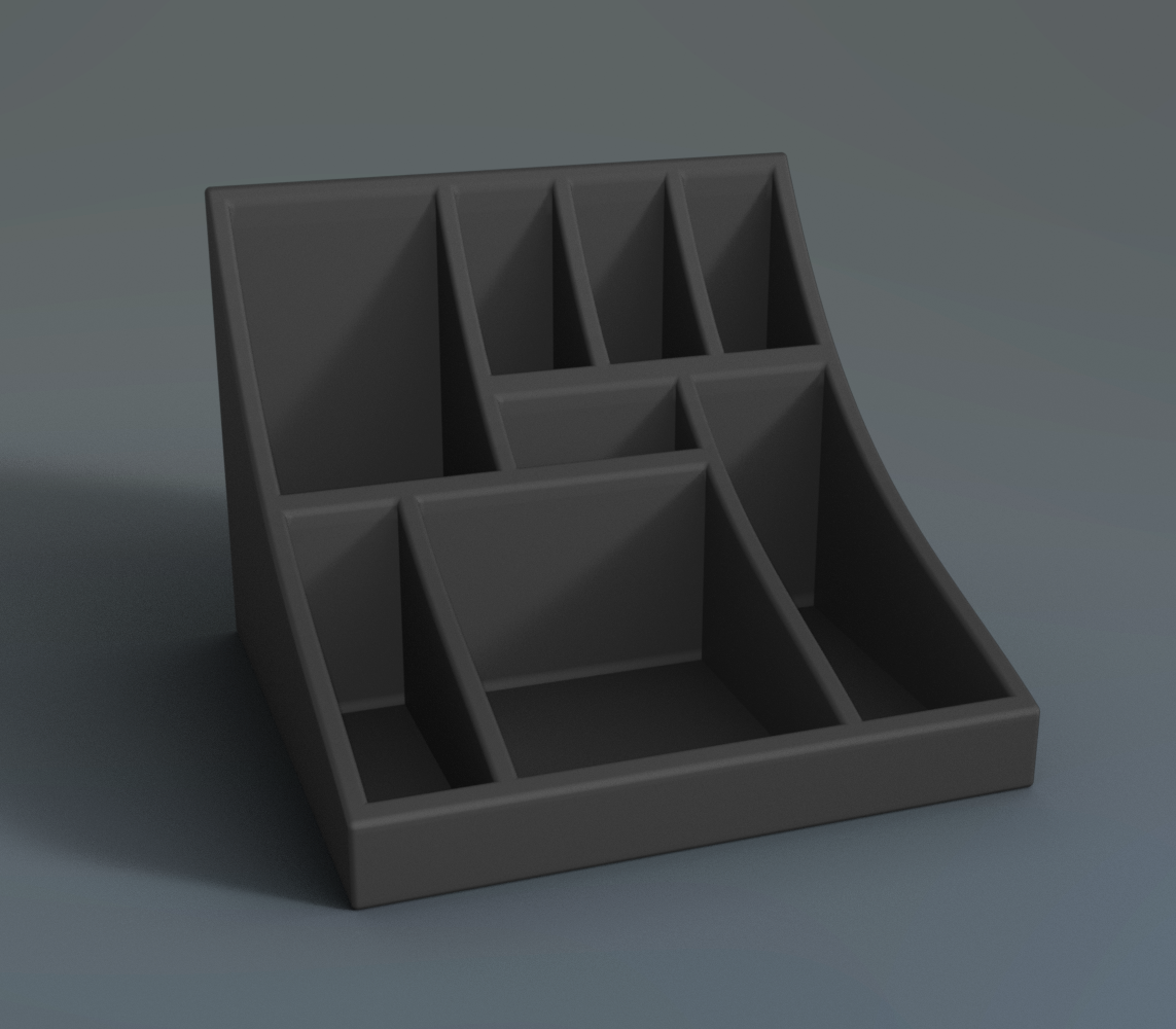 Simple Inclined Desk Organizer
