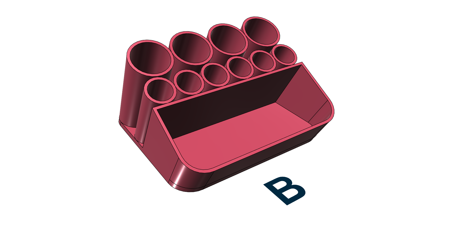 Pencil holder stand pen easy print