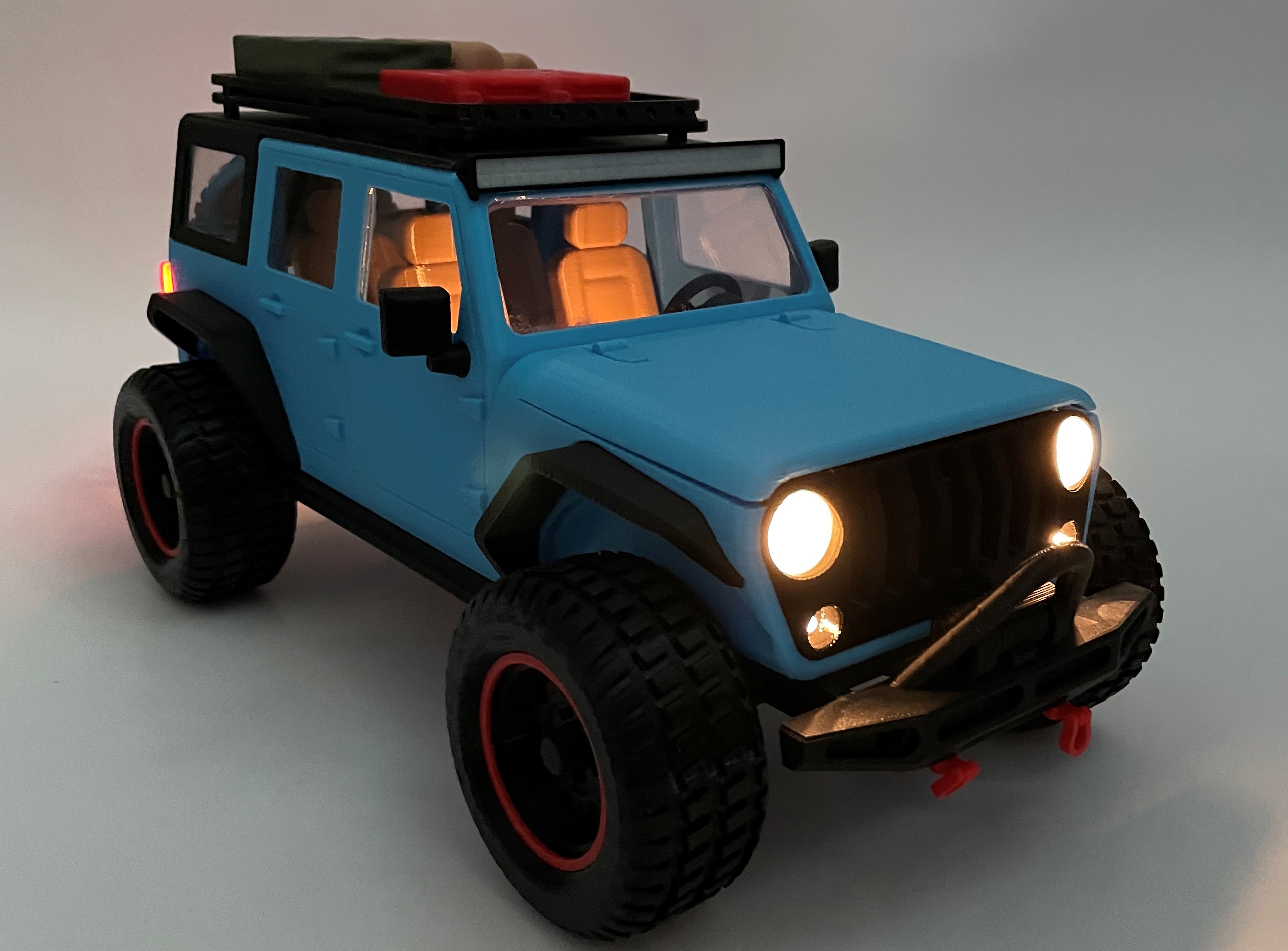 JEEP WRANGLER - SCALE 1:12 (WITH LIGHTS)