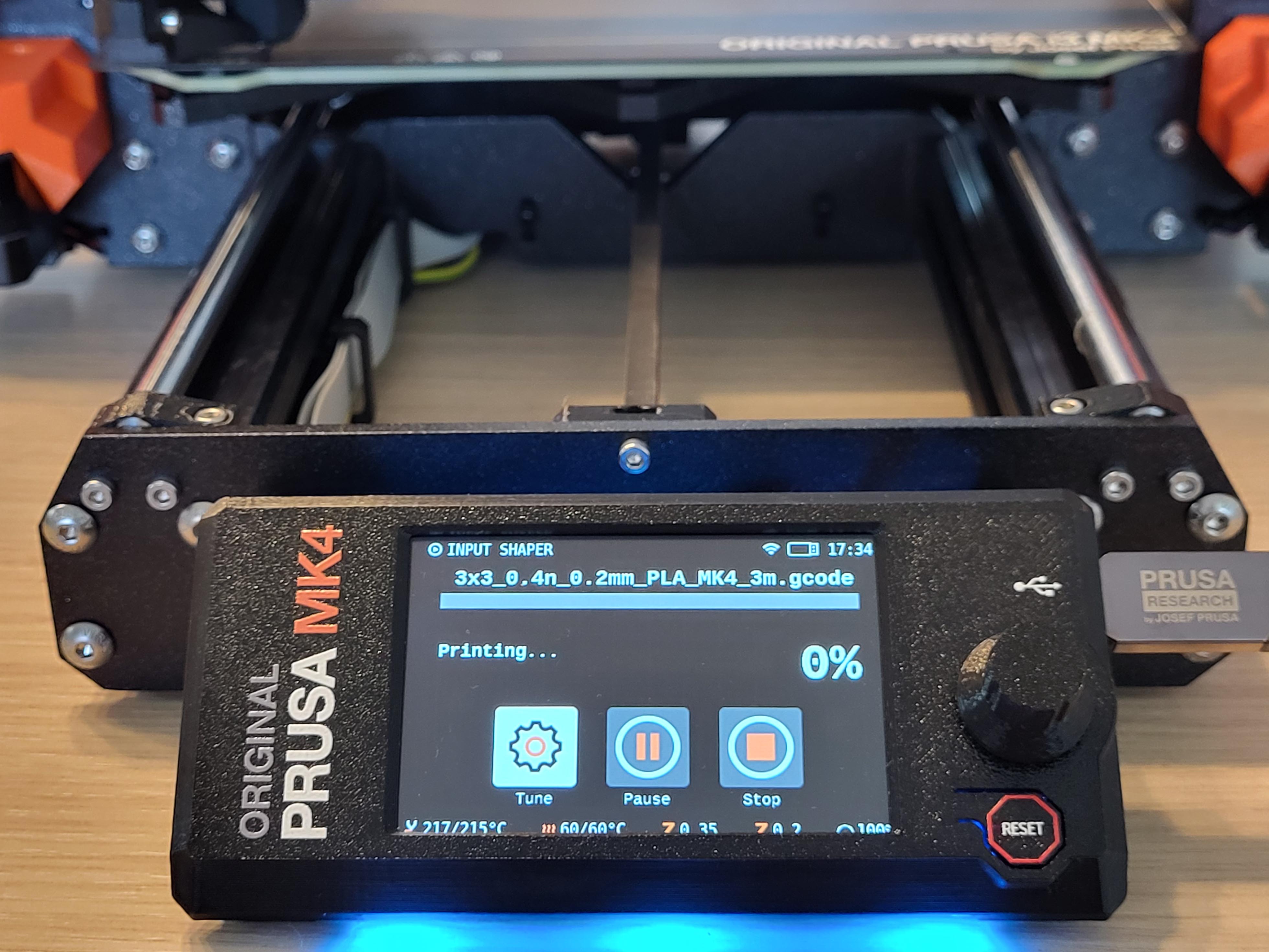 Prusa MK4 bed level check