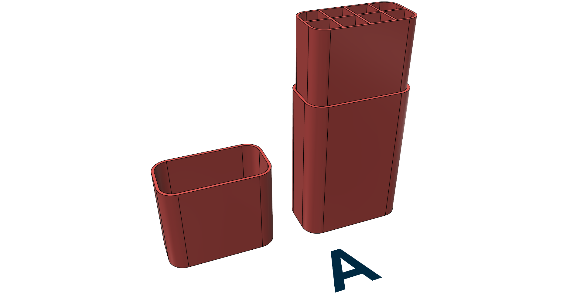 Box Case for cigarettes 3 versions by REDZC Download free STL model