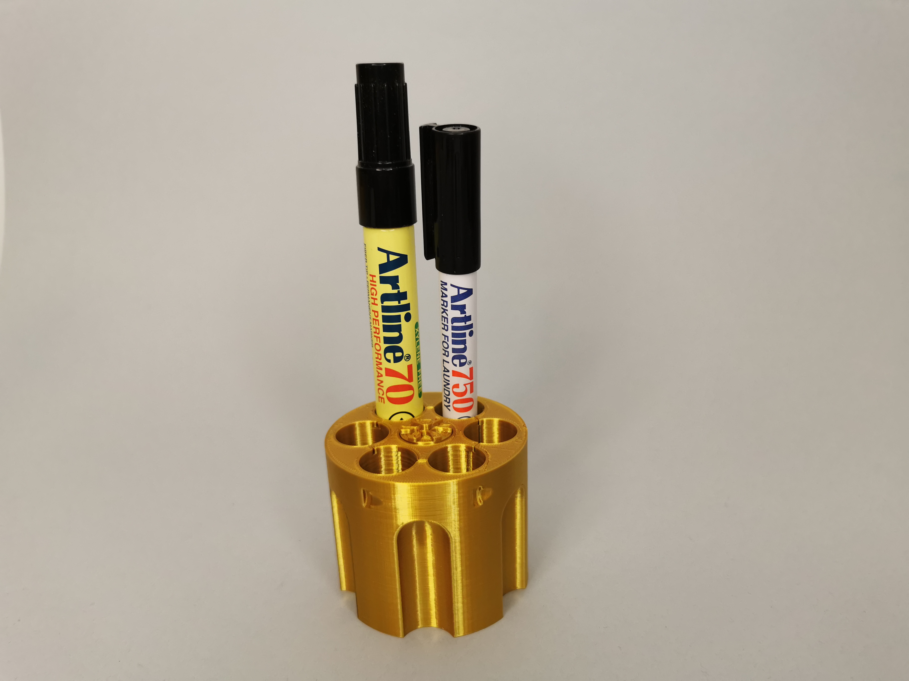 Revolver pen holder - supportless print