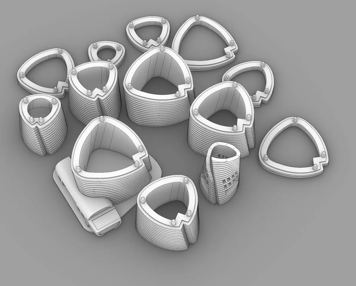 3D Picture Frame  of Prosperity タイ製 3D Picture Frame River of Prosperity タイ製