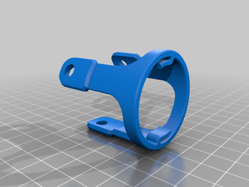 bracket for mounting captainslug's scar suppressor to nerf nstrike muzzle attachment point