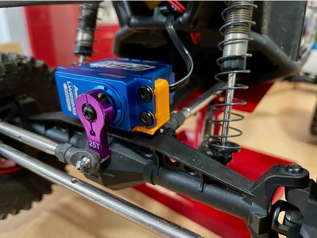 Supporto servo RC in lega di alluminio per cingolato Capra Supporto servo RC in lega di alluminio per cingolato Capra