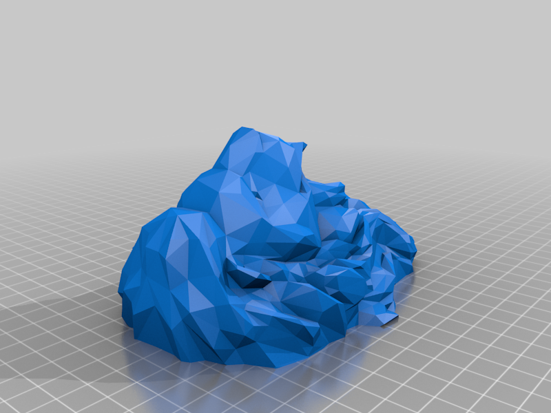 Miniatura 2 do modelo 3D Lion Head Lowpoly FIXED