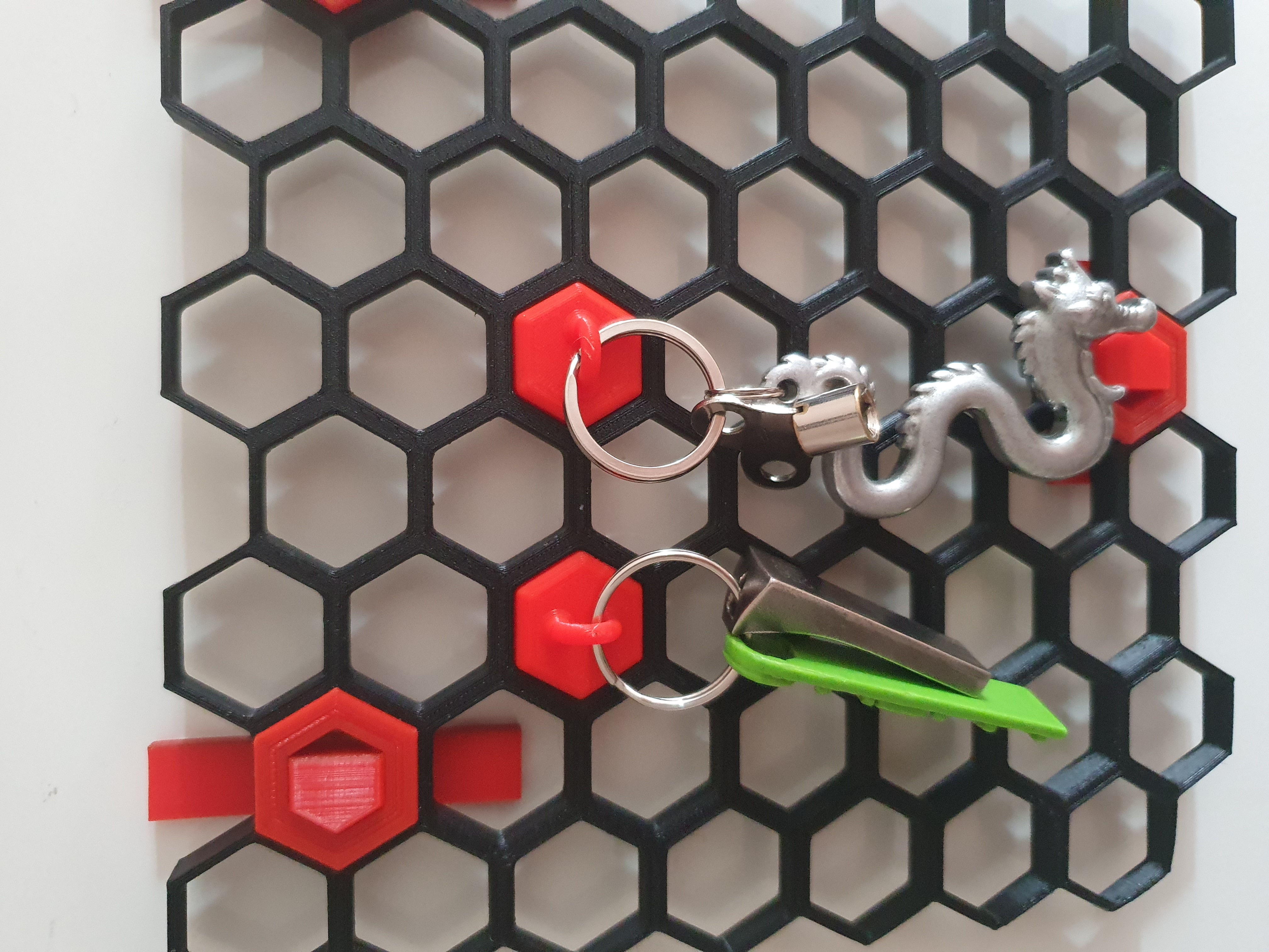 Key Holder for Honeycomb Storage Wall