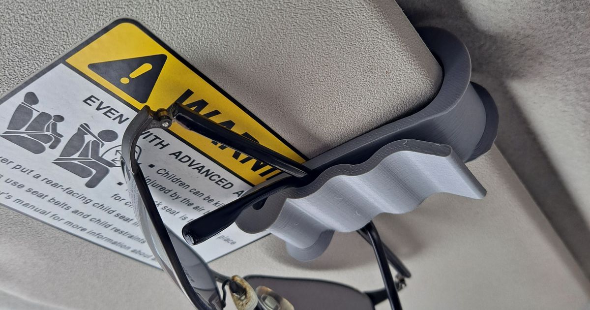 Car visor clip by BTuck | Download free STL model | Printables.com