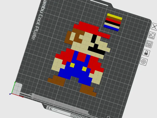 Mario pixel picture