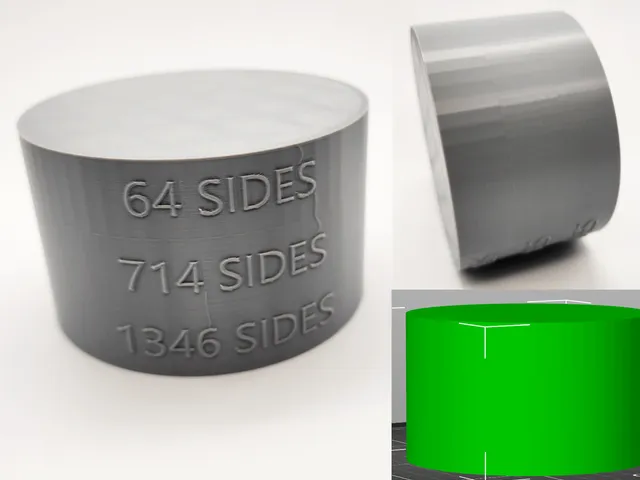Cylinder Smoothness Example 64, 714, 1346 sides