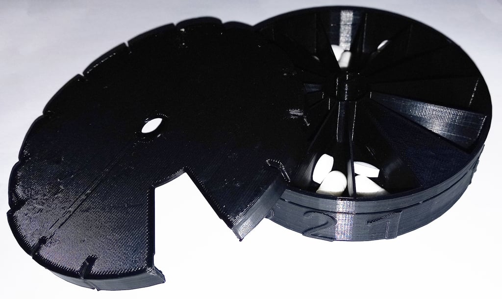 14 day pill box/case rotating carousel new