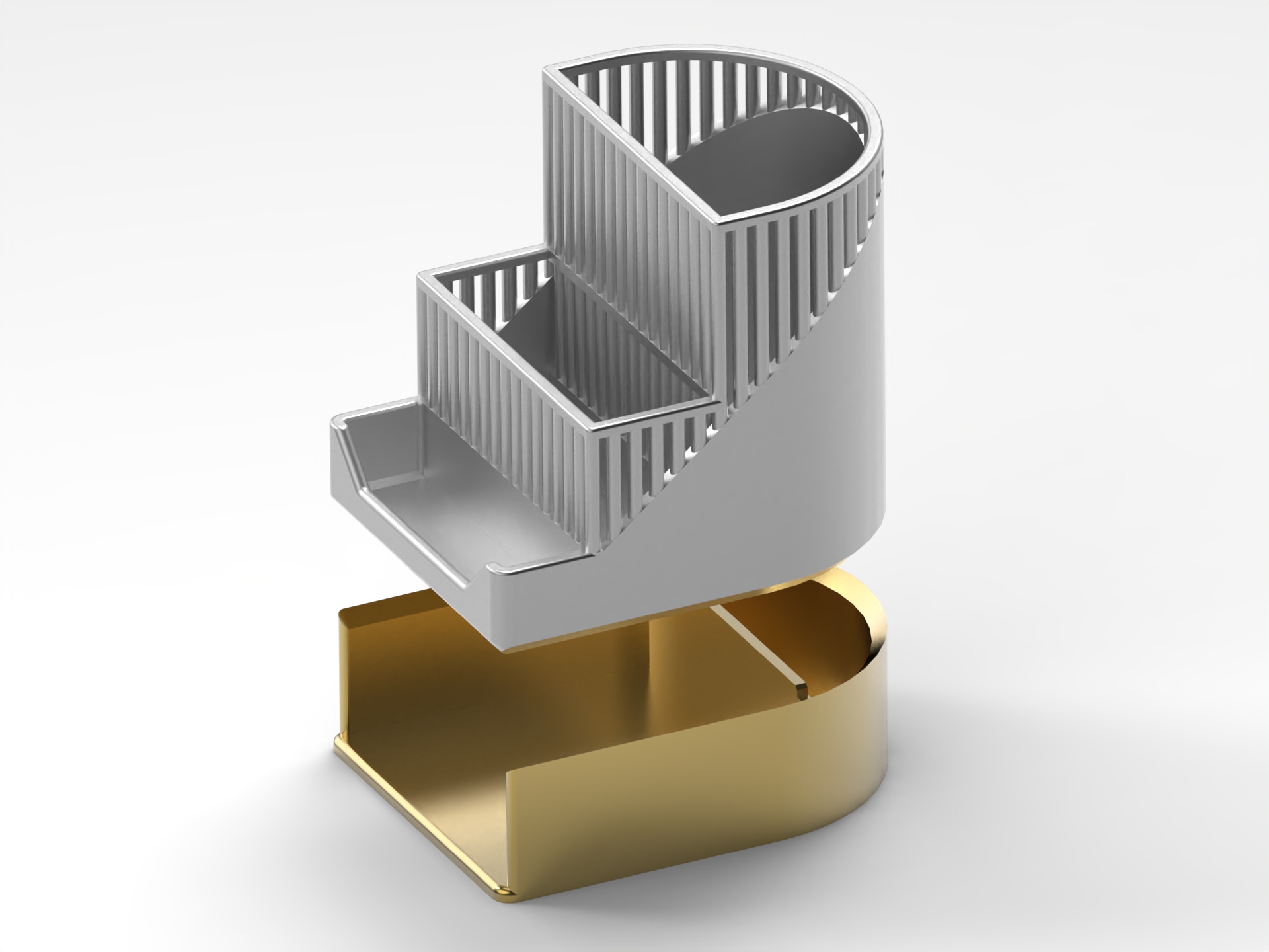 Miniatura 7 do modelo 3D Pen holder with note box
