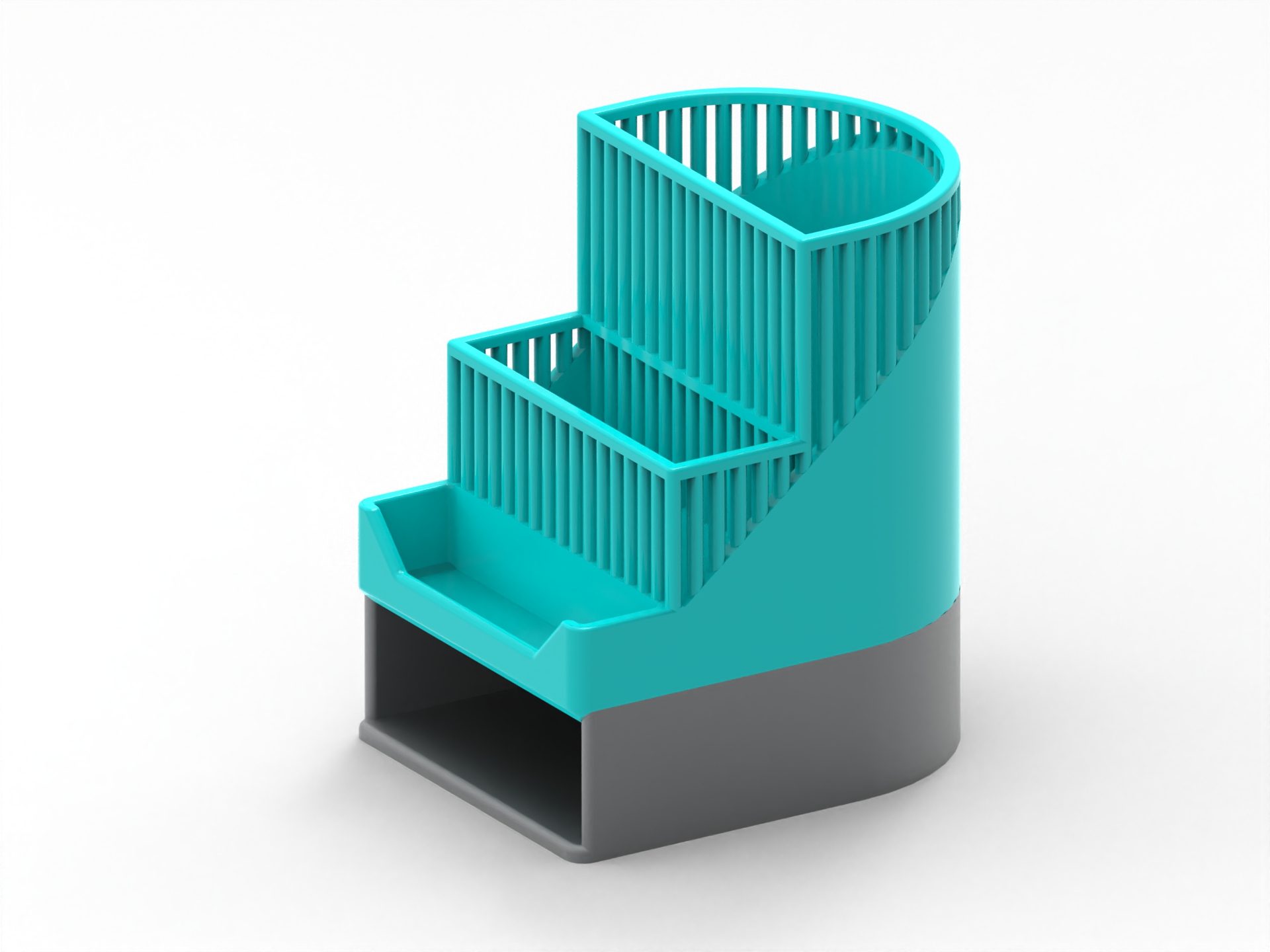 Miniatura 3 do modelo 3D Pen holder with note box