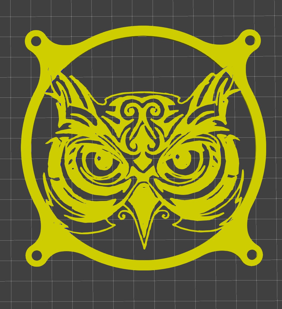 owl 120mm fan grill