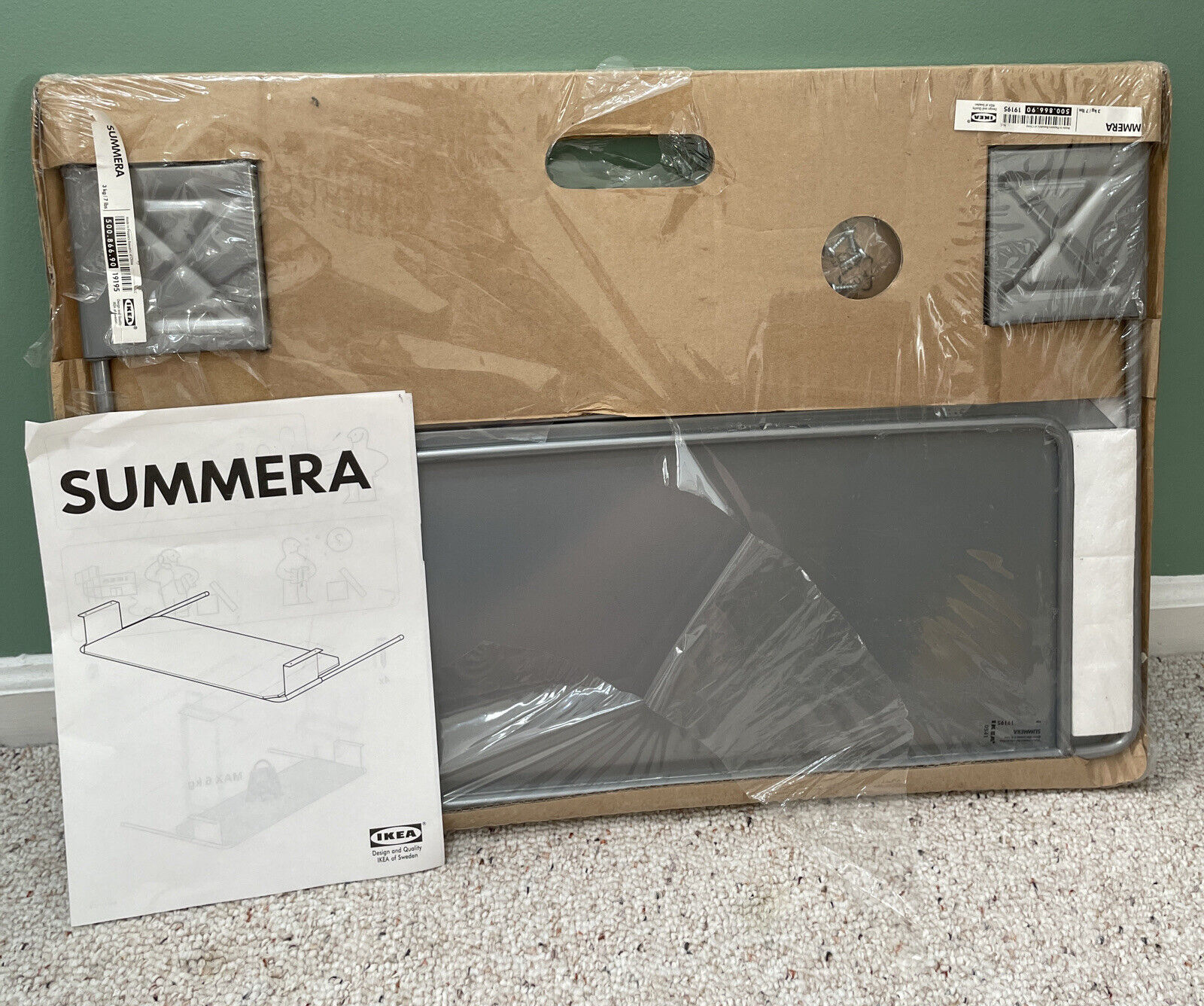 Ikea Summera Galant keyboard tray brackets (raised 35mm) by DockGuy Download free STL model