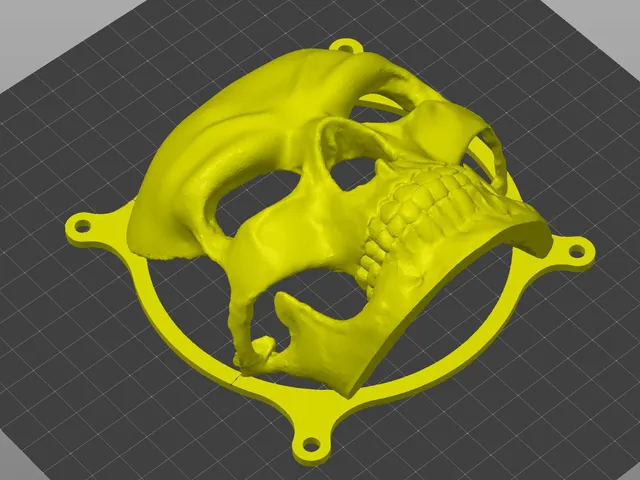 3d skull fan 120mm