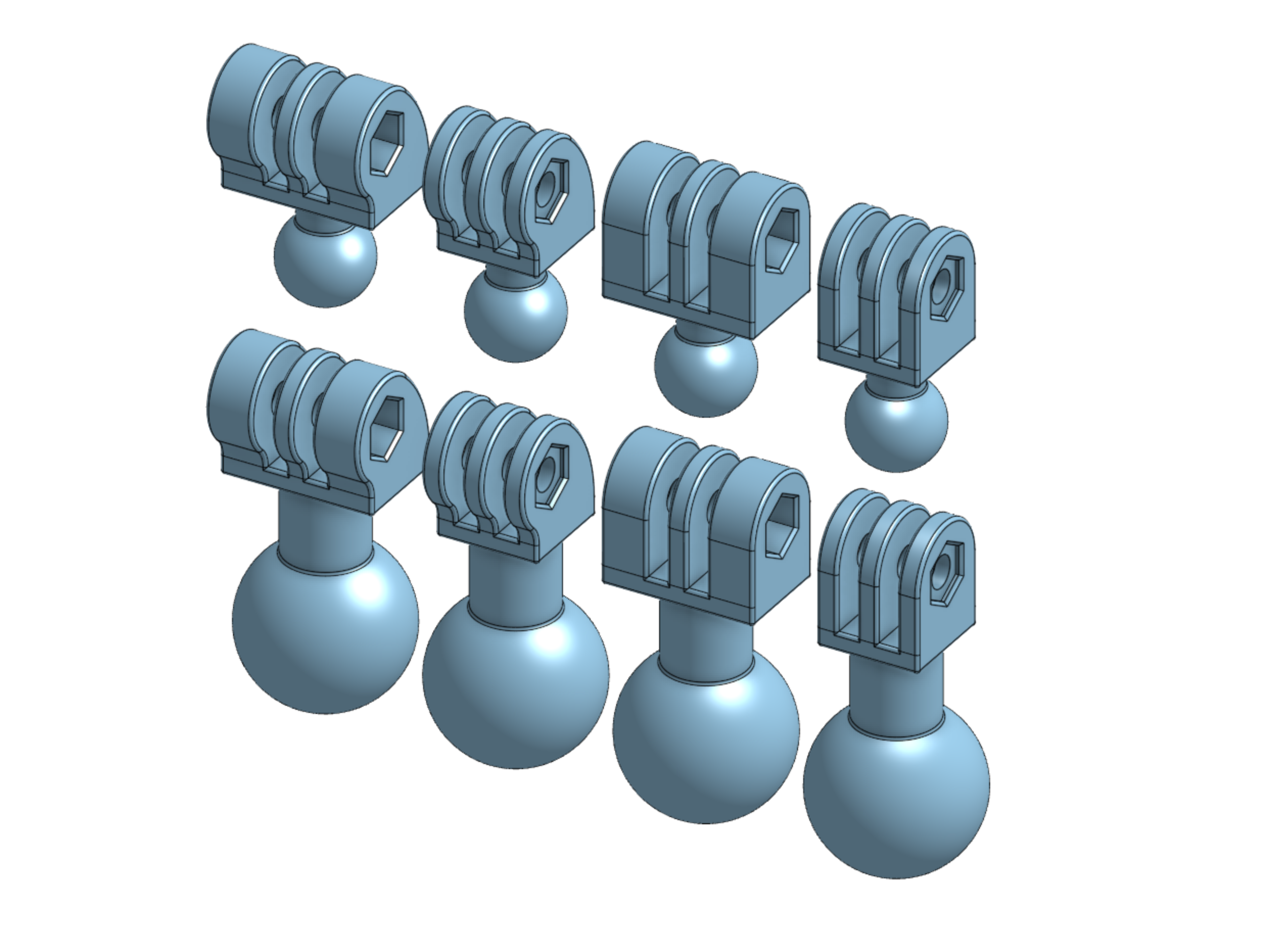 Parametric Ball Joint to GoPro Adapter