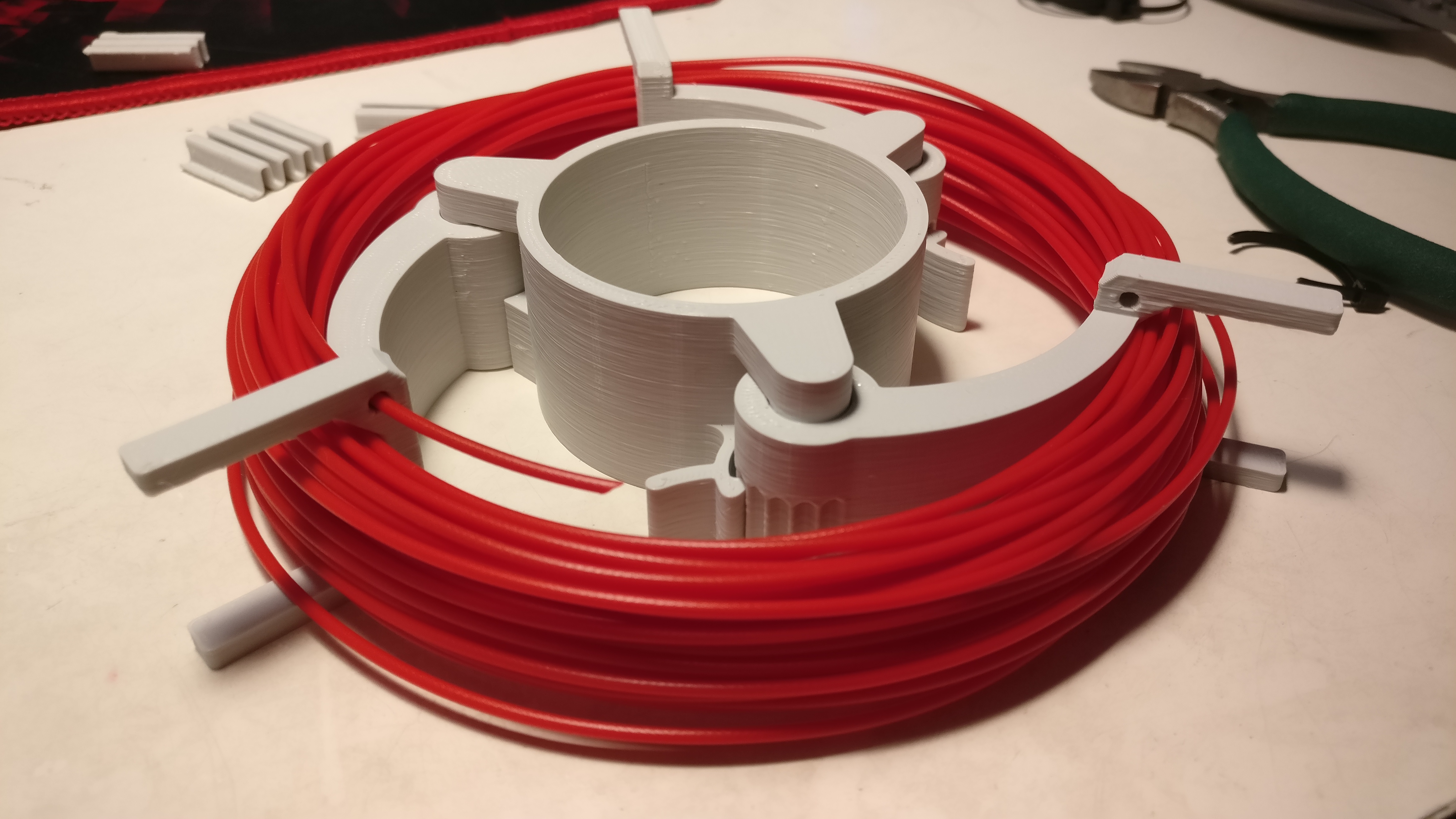 Print In Place Adjustable Filament Sample Spool 3D model thumbnail