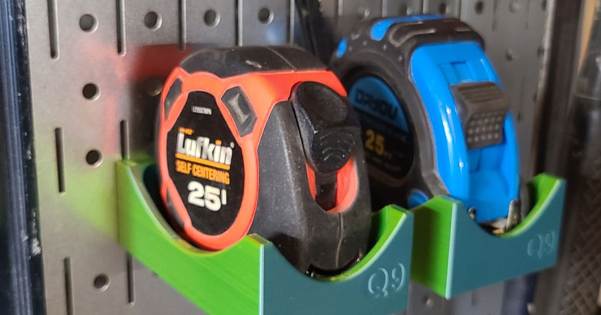 Wall Control Pegboard Tape Measure Holder by Jon Download free STL