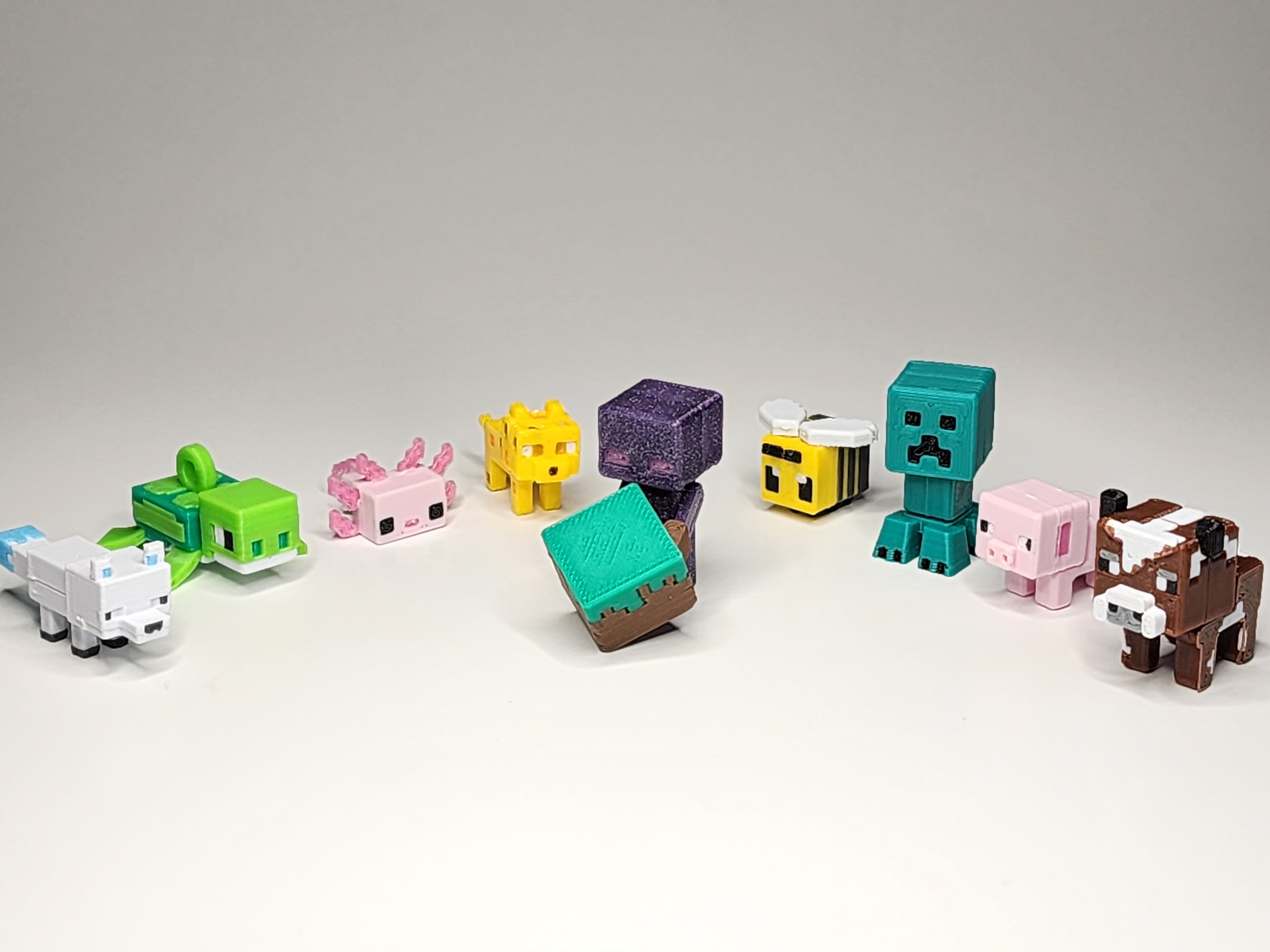 Minecraft-inspired Enderman Mini Figure Kit Card/ Keychain by chiz ...