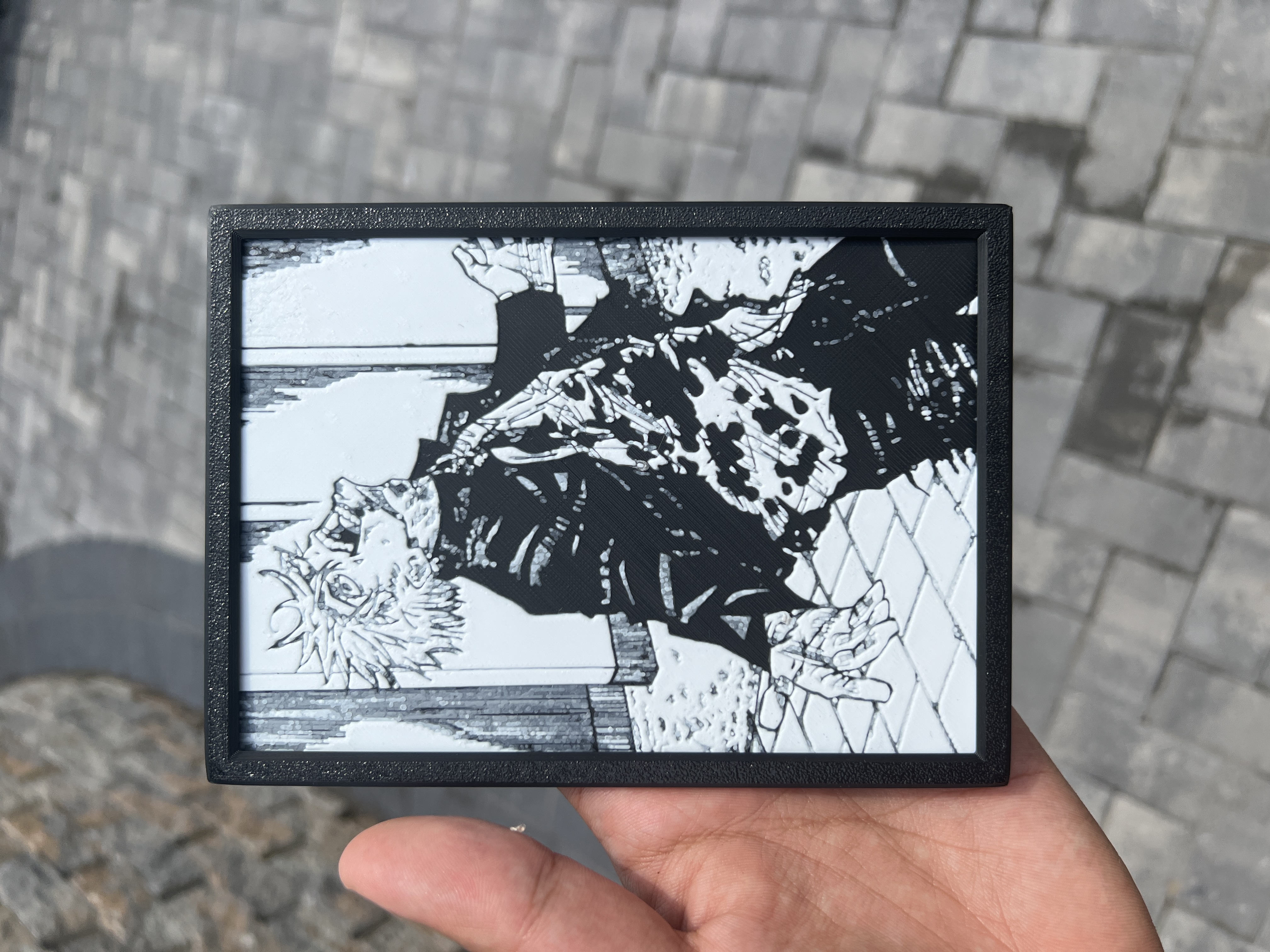 Gojo Satoru Manga Panel - made w/ HueForge