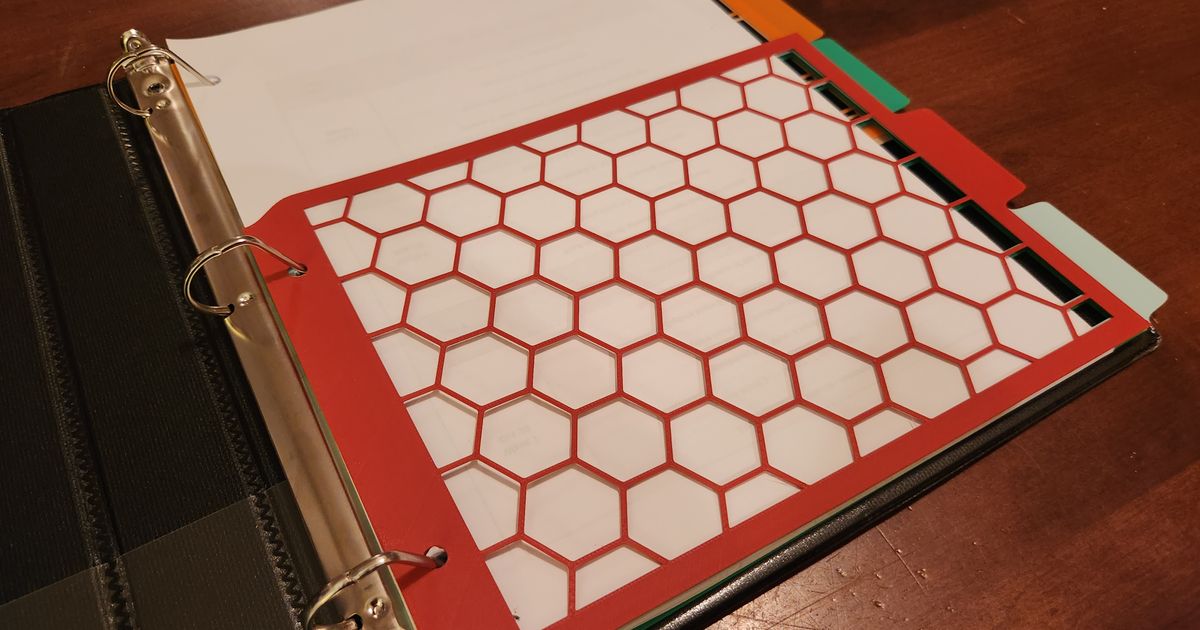 3Ring Binder Dividers by squinn Download free STL model