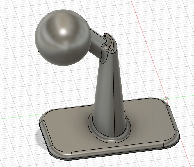 Universal Car Phone Holder Base 17mm Ball Head