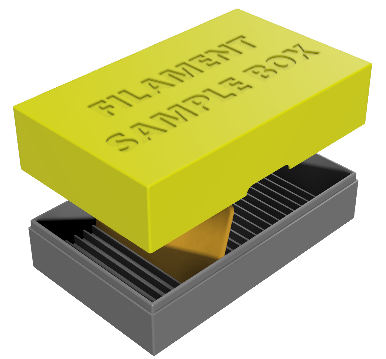 Lid for Filament Swatch Box by thomers | Download free STL model ...