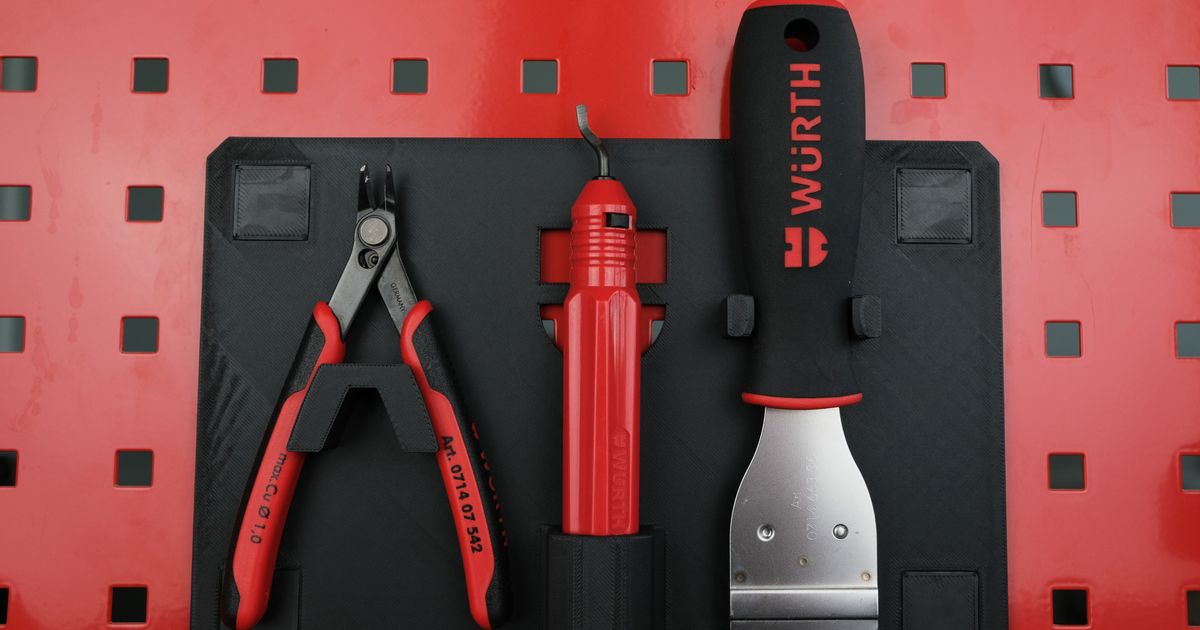 Würth tool holder for the Würth perforated plate by Würth | Download ...