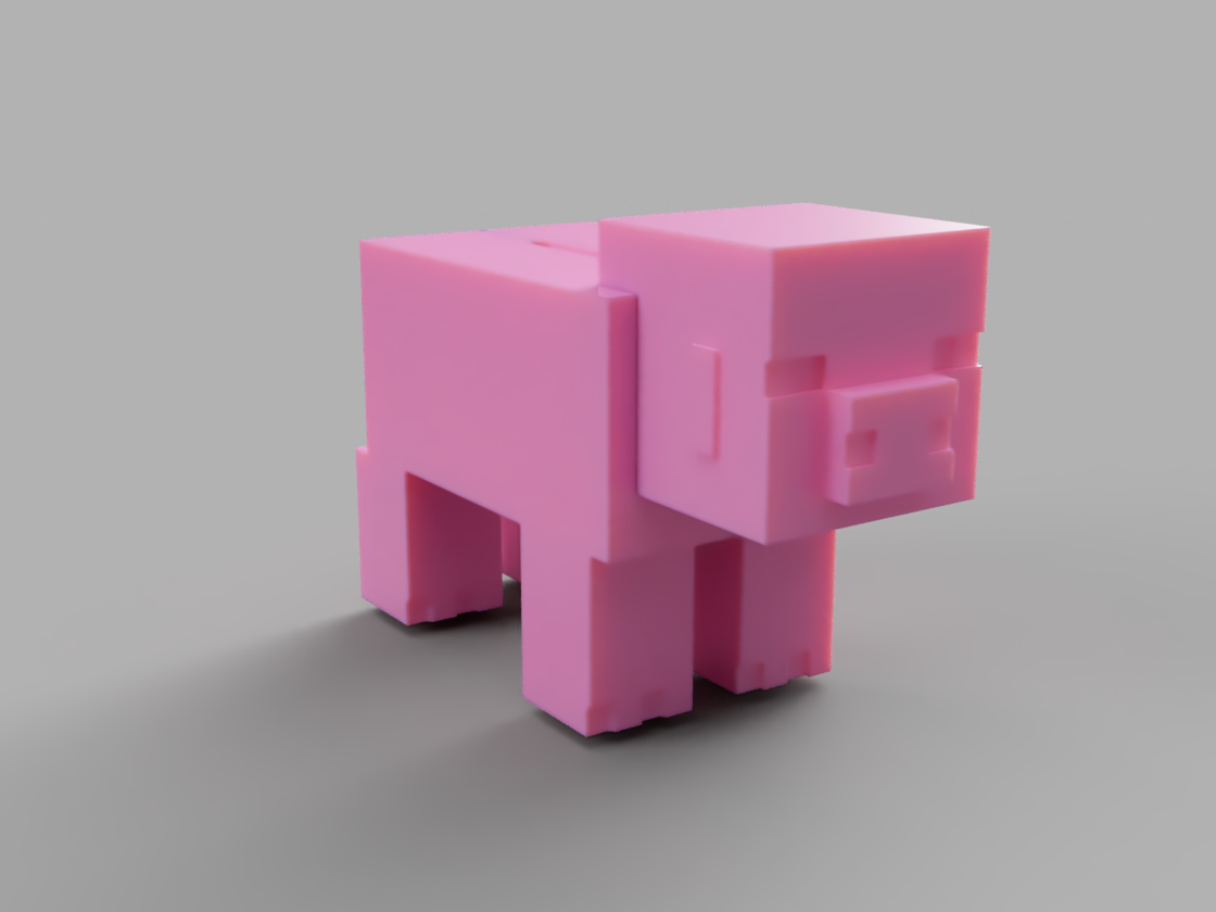 Cochon tirelire Minecraft
