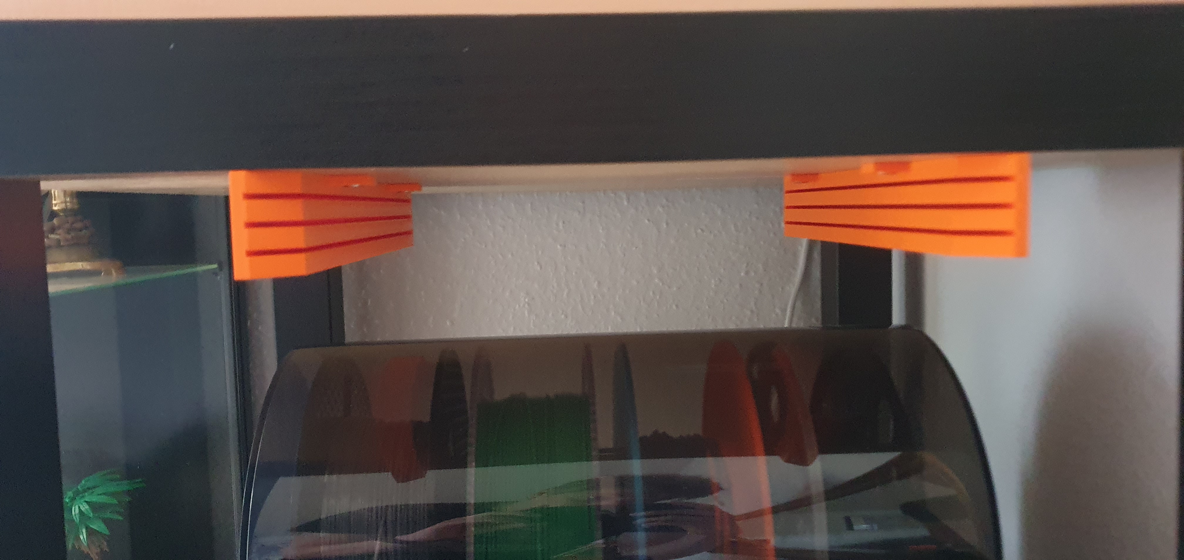 under desk plate holder