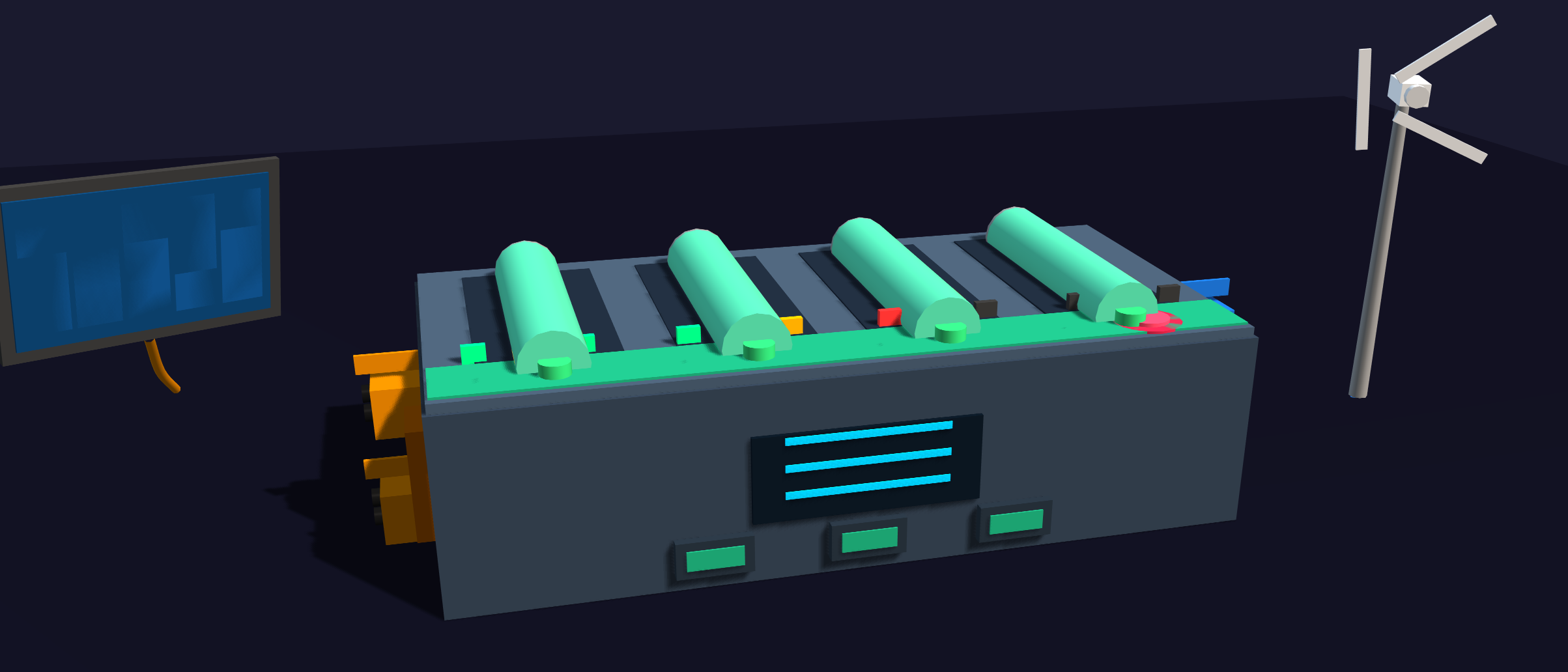 Recharble Battery port 3D model