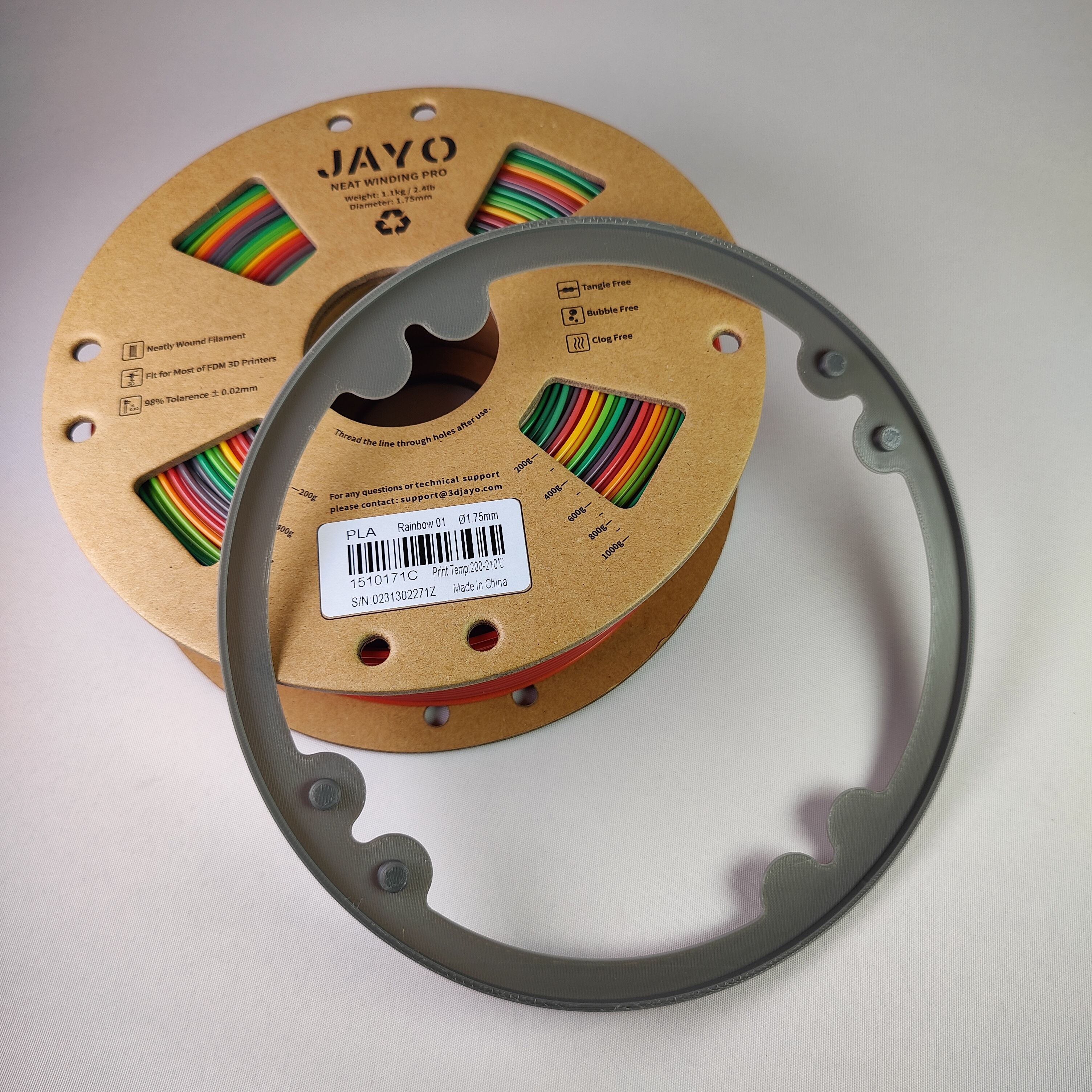 New JAYO Cardboard Spool Ring Adapter for Bambu Lab AMS