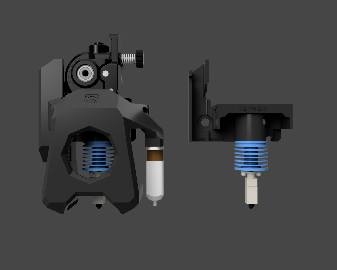 TZ V6 2.0 Hotend Base Mount for Apogee Toolhead - Ender 3 - Orbiter Projects LDO