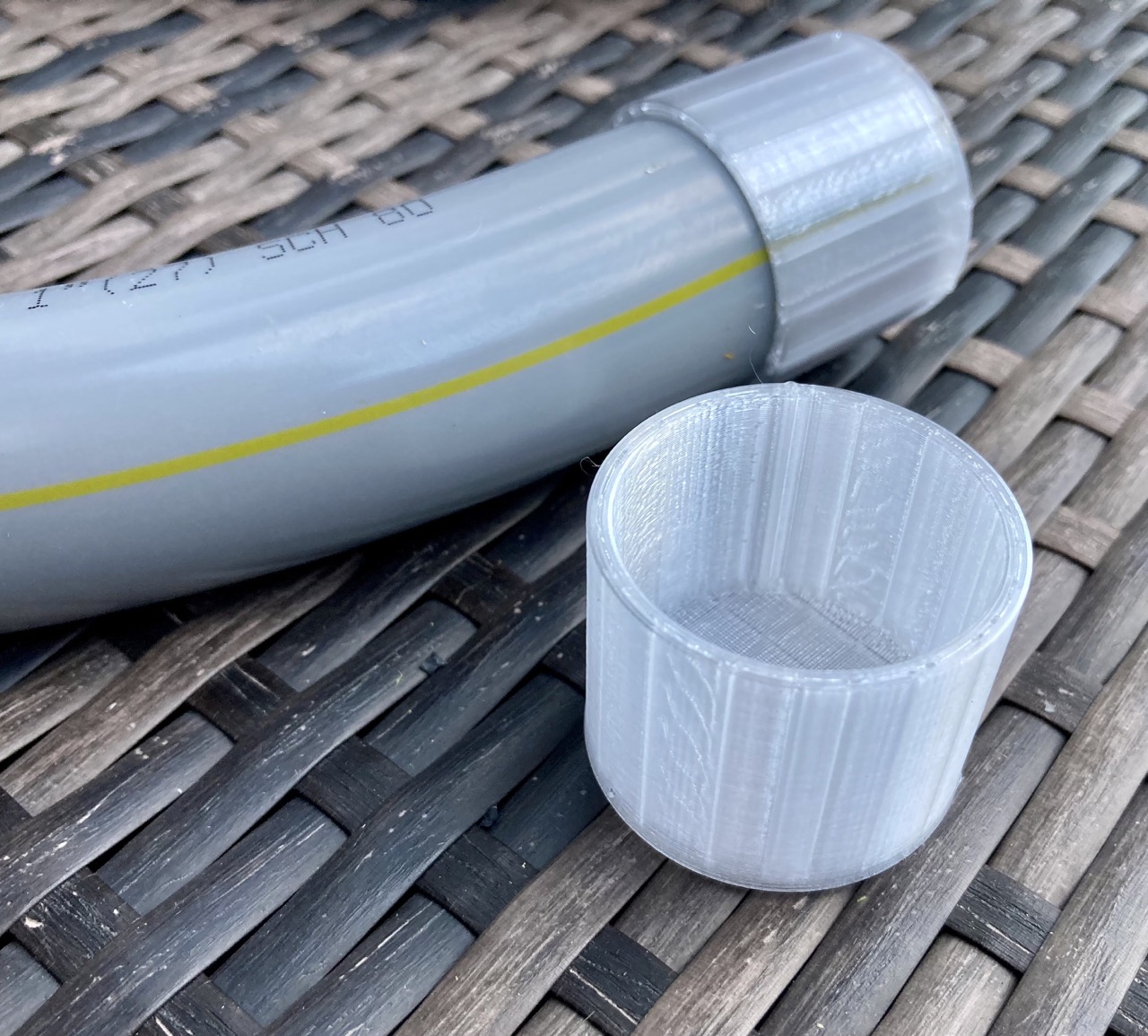 1" (inch) cap for PVC pipe by soccerpanda Download free STL model