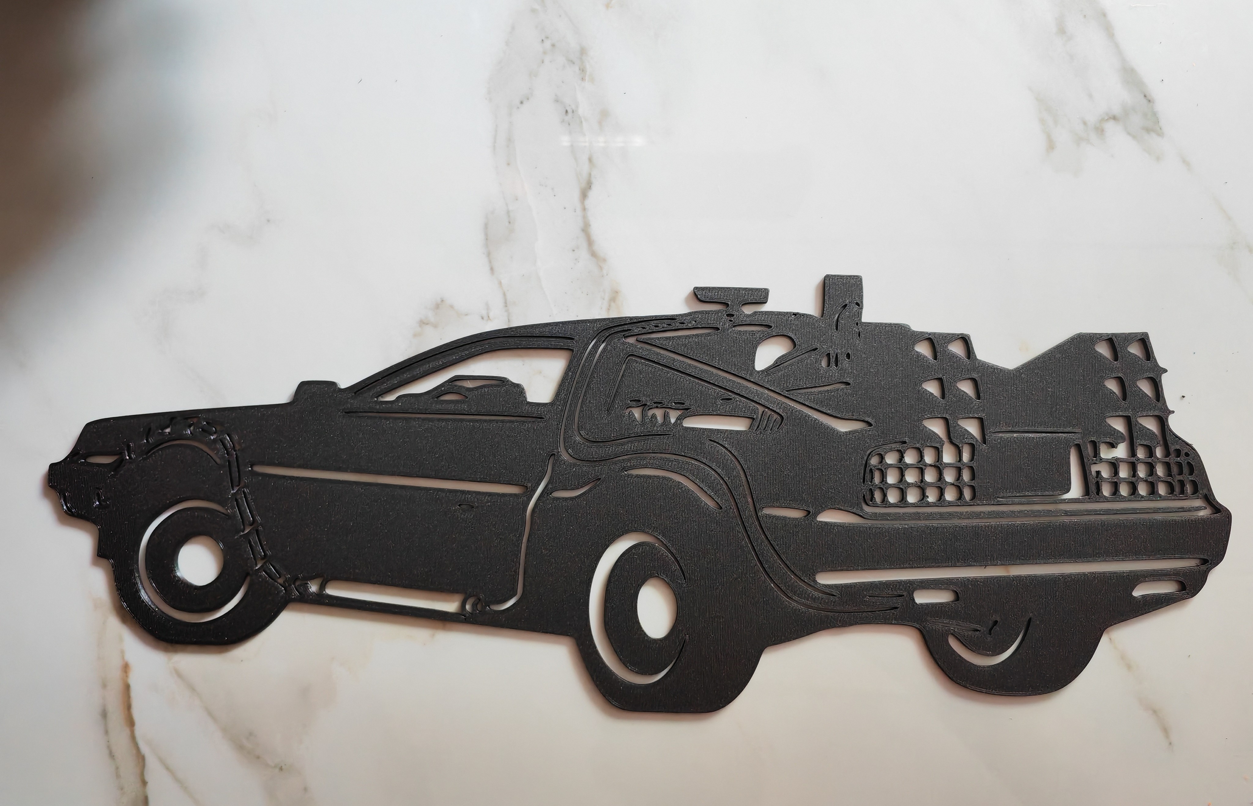 Back to the future DeLorean DMC-12 wall art