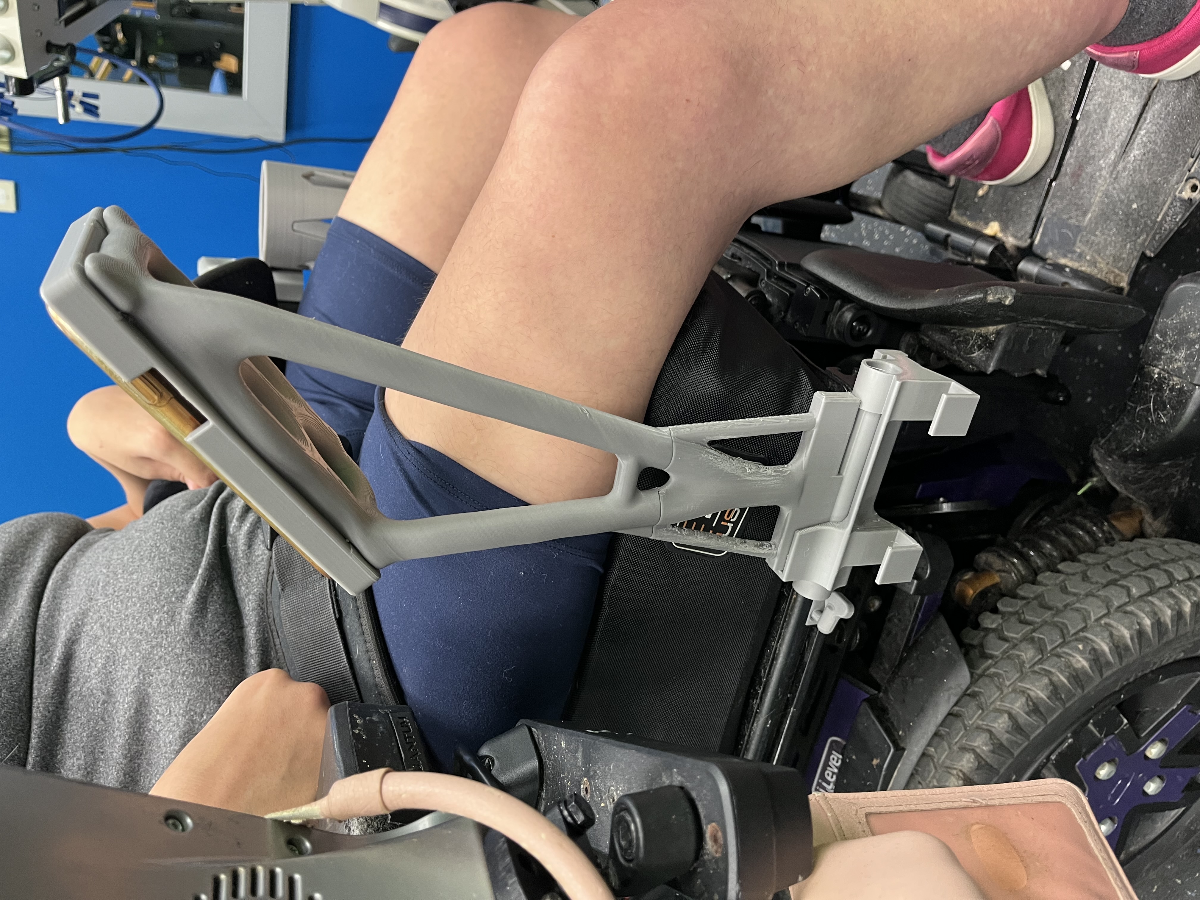Wheelchair iphone holder